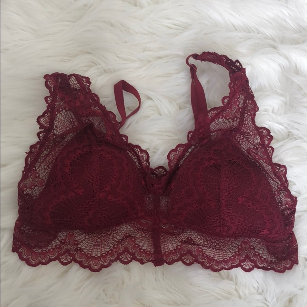 Dark red bralette!